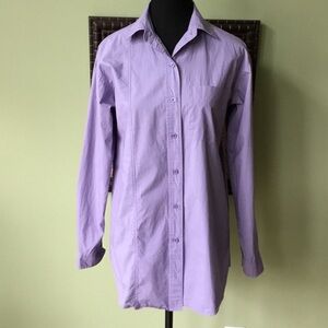 Aritzia Wilfred 100% Cotton Collared Botton Down Shirt Top